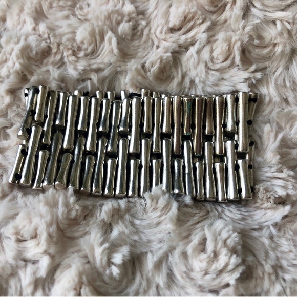 Calvin Klein Silver Tone Stretch Bracelet - Picture 8 of 8